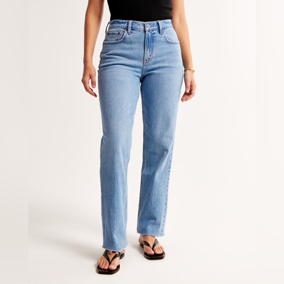 Abercrombie & Fitch Denim - Abercrombie & Fitch Blue Straight Leg Jeans Stretch!!